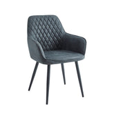 Chaise de salle à manger Beverly - Microfibre anthracite